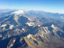 Picture from the Airplane above the Andes - Chile